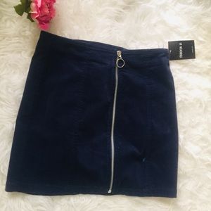 Corduroy Mini Skirt. Size M